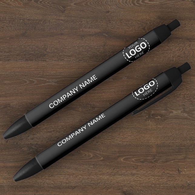 Custom Company Logo & Text Blue Ink Pen (Creator Uploaded)