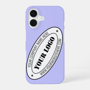 Custom Company Logo Text Branded iPhone Case