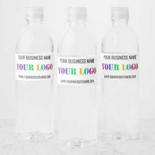 Custom Company Logo Text Business Bottle Labels