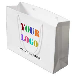Custom Company Logo Text Business Gift Bag