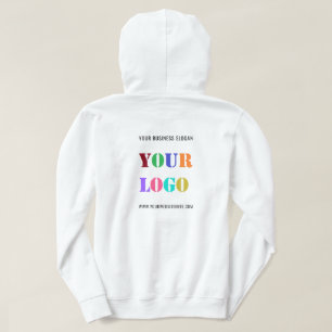Custom Company Logo Text Business Hoodie Template