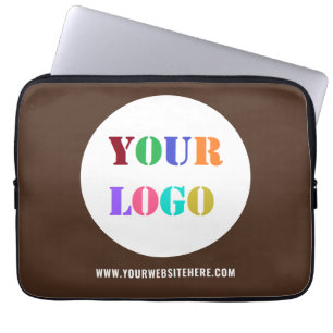 Custom Company Logo Text Business Laptop Sleeve