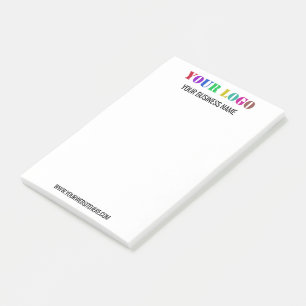 Custom Company Logo Text Business Post-it® Notes