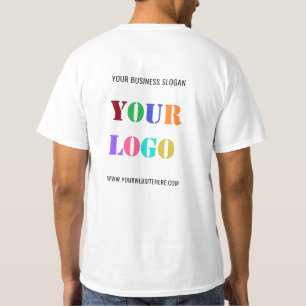 Custom Company Logo Text Business T-Shirt Template