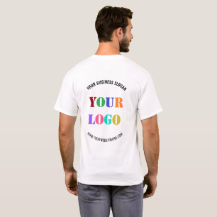 Custom Company Logo Text Business T-Shirt Template