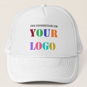 Custom Company Logo Text Business Trucker Hat