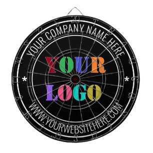 Custom Company Logo Text Dart Board Template