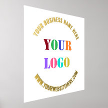 Custom Company Logo Text Foil Prints - Your Colour