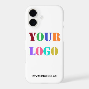 Custom Company Logo Text iPhone Case Template