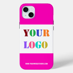 Custom Company Logo Text iPhone Case Your Colours