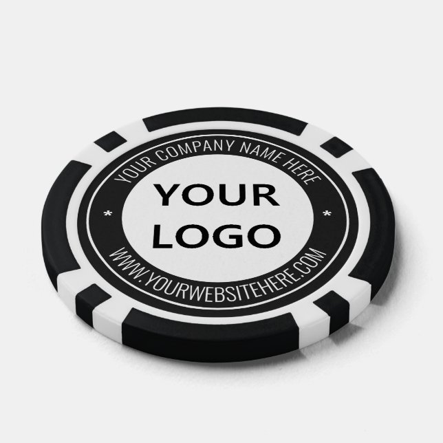 Custom Company Logo Text Poker Chips Choose Colour (Single)