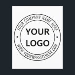 Custom Company Logo Text Promotion Business Flyers<br><div class="desc">Custom Colours and Fonts - Design Your Own Personalised Flyer with Your Company Logo and Text Promotional Business Flyers / Gift - Add Your Logo / Image or QR Code - Photo / and Text - Name / Information / More - Resize and move elements with Customisation tool. Choose /...</div>