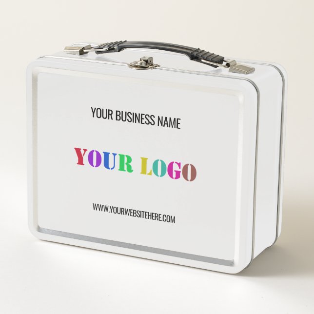 Custom Company Logo Text Promotion Metal Lunch Box (Front)