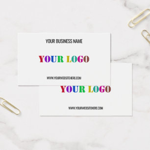 Custom Company Logo Text Promotional Business Card