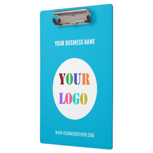 Custom Company Logo Text Your Business Clipboard