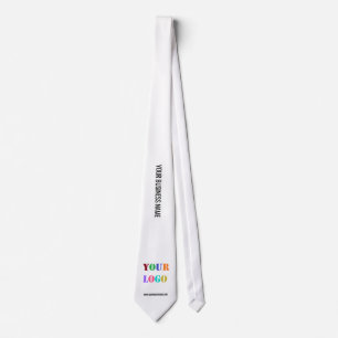 Custom Company Logo Text Your Business Neck Tie