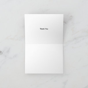 Custom Company Logo Thank You Card