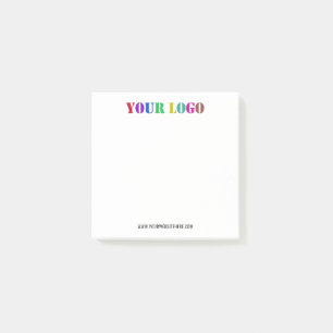 Custom Company Logo Website Business Post it Notes