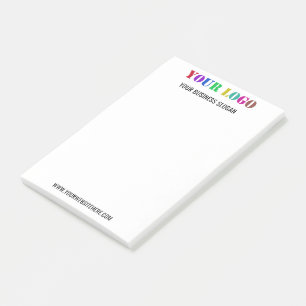 Custom Company Logo Website Business Post it Notes