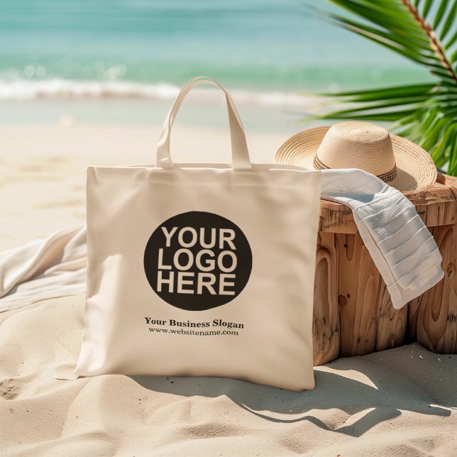 Custom Company Logo With Business Slogan Large Large Tote Bag (Creator Uploaded)