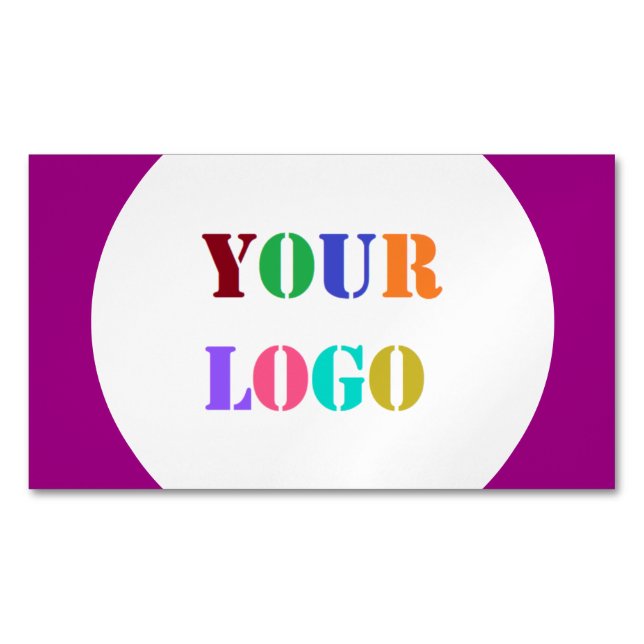 Custom Company Logo Your Business Card Magnet (Front)