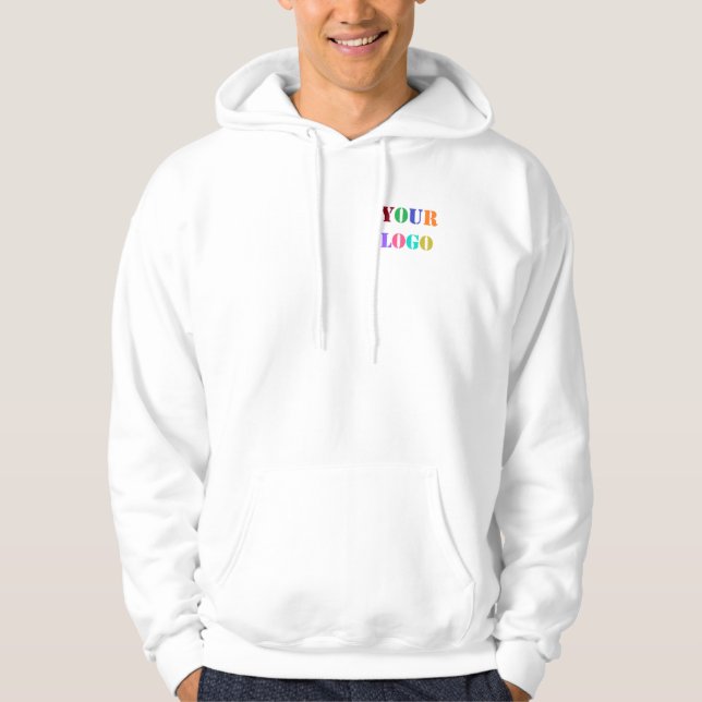 Custom Company Logo Your Business Hoodie (Front)