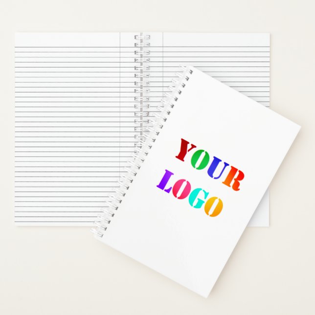 Custom Company Logo Your Business Notebook (Inside)