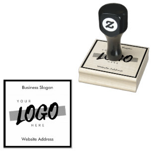 Custom Company logo your Business slogan website  Rubber Stamp