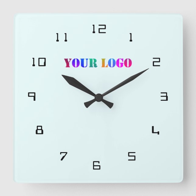 Custom Company Logo Your Business Wall Clock (Front)