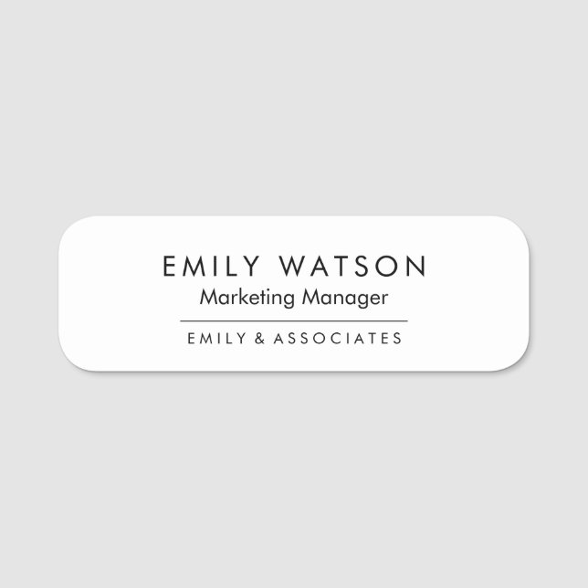 Custom Company Name Badge – Professional Staff ID  (Front)