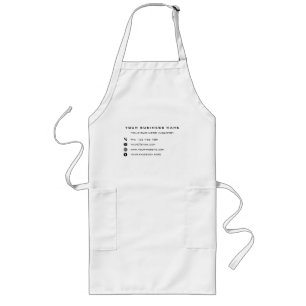 Custom Company Name Text Info Personalised Apron