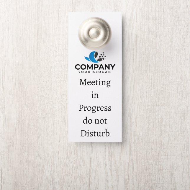 Custom Company promotional  Door Hanger (On Knob)