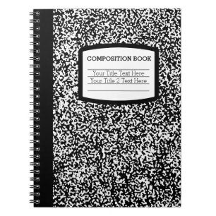 Custom Composition Book Black/White School/Teacher