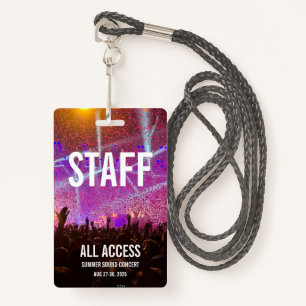 Custom Concert Badge ID Badge