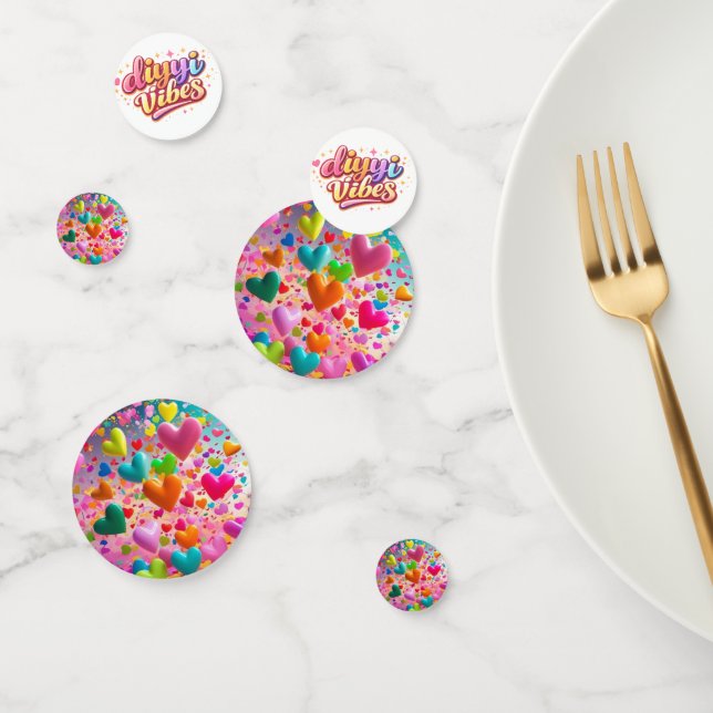Custom Confetti Circles – Personalised Party Decor (Group)