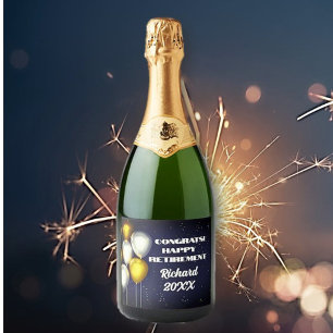 Custom Congrats Retiree Food & Beverage Label Set