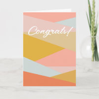 Custom Congratulations Congrats Earthy Pastels