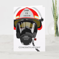 Custom Congratulations on Promotion to Fire Chief
