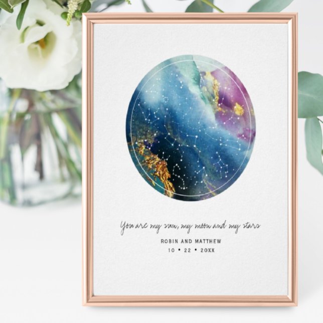 Custom Constellations Star Map Gift / Event Décor Poster (Creator Uploaded)