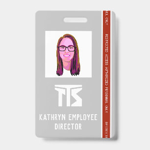 Custom Construction High Risk ID Badge