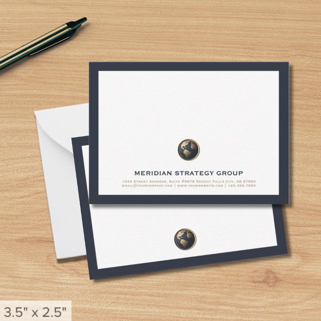 Custom Consulting Logo Stationery Card (Creator Uploaded)
