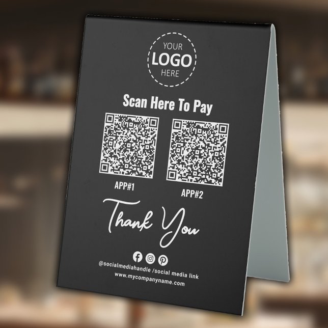 Custom Contactless Payment QR Code Black (Creator Uploaded)