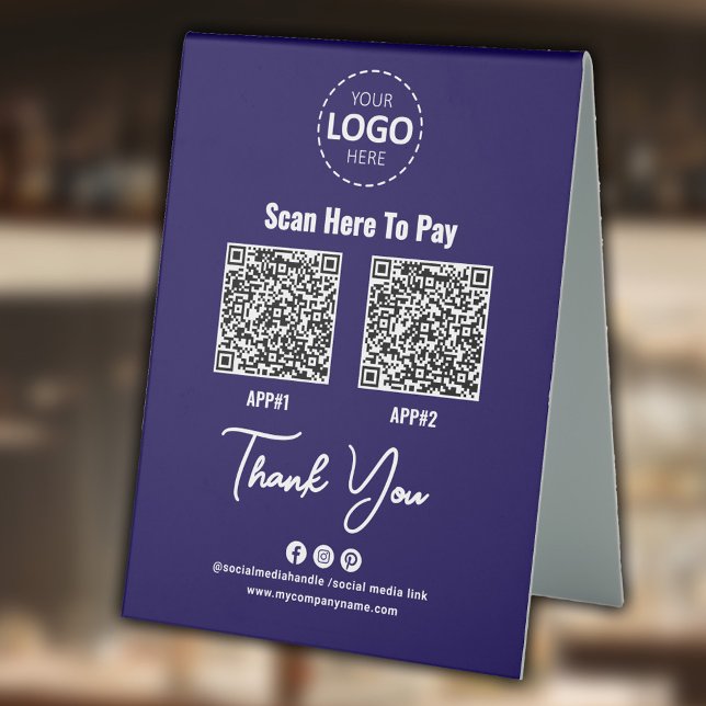 Custom Contactless Payment QR Code Blue (Creator Uploaded)