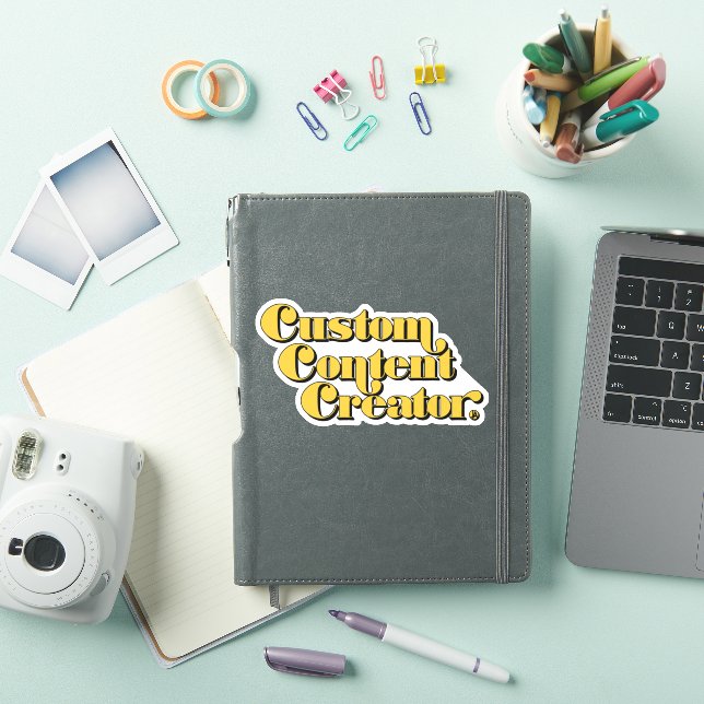 Custom Content Creator Yellow Retro Gamer Slogan (iPad Cover)