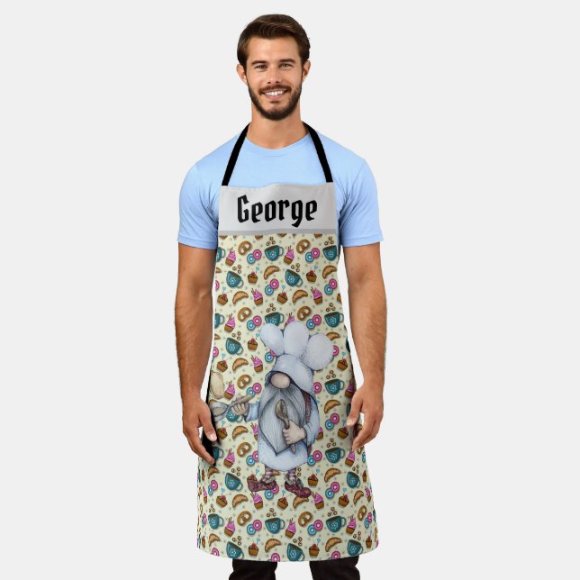 Custom Cook Baker Gnome Apron (Worn)