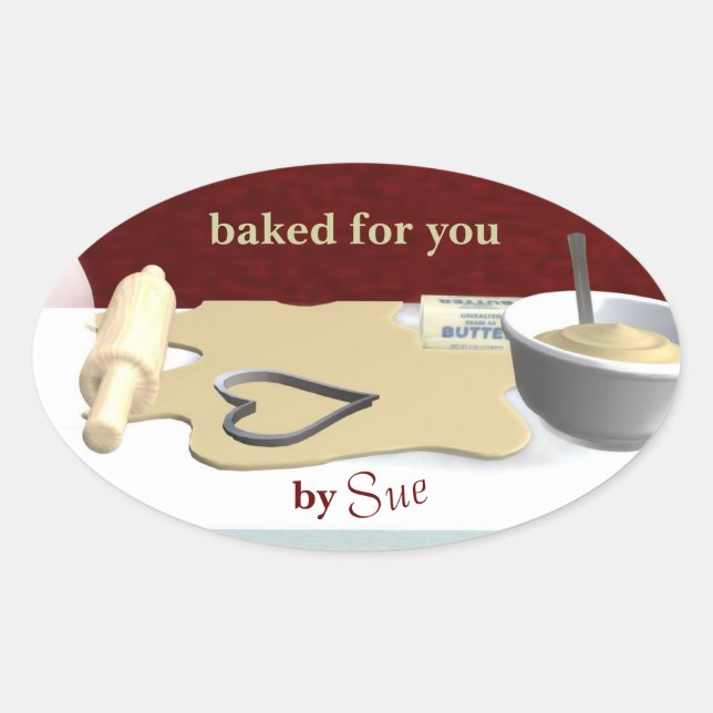 Custom Cookie Baking Stickers (Front)