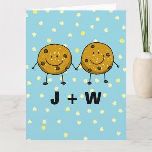 Custom Cookie Couple – Your Initials  Card