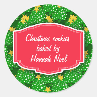 Custom Cookie Swap, Baked Goods Christmas Stickers
