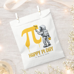 Custom Cool Astronaut Painting Pi Symbol Pi Day Favour Bag