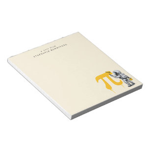 Custom Cool Astronaut Painting Pi Symbol Pi Day  Notepad